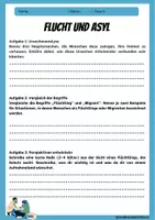 Vorschau - Arbeitsblätter - MIGRATION UND BEVÖLKERUNG: Asyl und Flucht - Erdkunde für die Sek 1 - Deckblatt