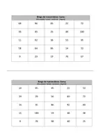 Vista previa - Juegos / Gamificación - Bingo de matemáticas: Suma - Portada
