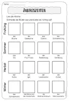 Vorschau - Arbeitsblätter - Jahreszeiten - Arbeitsblatt (Lesen und zuordnen) - Seite 3