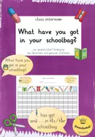 Vorschau - Arbeitsblätter - Class interview - "What have you got in your schoolbag?" - Deckblatt