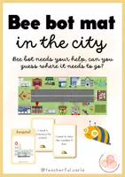Vista previa - Juegos / Gamificación - Bee-bot® city Matt and game cards / Tablero Ciudad Bee-bot® y cartas de juego - Portada