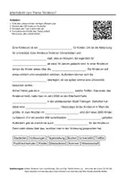 Vorschau - Arbeitsblätter - Arbeitsblätter zum Thema "Kinderuni" + Lösung & MP3 + - Deckblatt