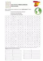 Vista previa - Juegos / Gamificación - Sopa de letras: Medio ambiente - Portada