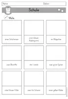 Vorschau - Arbeitsblätter - Schulsachen Schule Arbeitsblatt Leseverstehen differenziert - DaZ DaF Sprachförderung - Seite 3