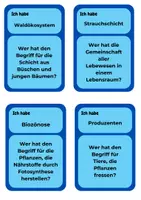 Vorschau - Spiele - Spiel: "Ich habe- Wer hat..?" Thema: Ökosystem | Unterrichtsreihe Ökosystem Wald, 7./8. Klasse, Biologie - Seite 3