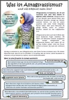 Vorschau - Arbeitsblätter - Was ist Alltagsrassismus? Informationstext mit Fallbeispielen und Aufgabe (Inkl. Lösung) - Seite 1