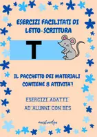 anteprima - Esercizi - Consonante T - Esercizi facilitati di letto-scrittura - Pagina di copertina