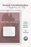 Vorschau - Arbeitsblätter - Literaturepoche Mittelalter: Übungen mit Lösungen - Deckblatt