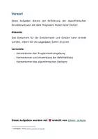 Vorschau - Arbeitsblätter - Übung: Sequenzen mit Robot Karol (differenziert) - Seite 1