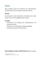Vorschau - Arbeitsblätter - Übung: Bedingte Schleifen mit Robot Karol (differenziert) - Seite 1