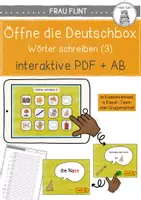 Vorschau - Spiele - Öffne die Deutschbox Wörter schreiben 3 (interaktive PDF) - Deckblatt