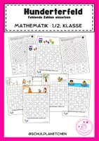 Vorschau - Arbeitsblätter - Hunderterfeld - Fehlende Zahlen eintragen - Deckblatt