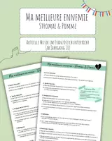 Vorschau - Arbeitsblätter - « Ma meilleure ennemie » von Stromae - Deckblatt