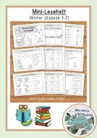 Vorschau - Arbeitsblätter - Mini-Leseheft - Winter (1. und 2.Klasse) - Deckblatt