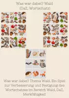 Vorschau - Spiele - Was war dabei? Wald (DaZ, Wortschatz) - Deckblatt