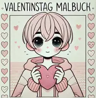 Vorschau - Mal- und Bastelvorlagen - Valentinstag Manga Ausmalbilder (50 Malvorlagen) inkl. Stundenentwurf (PDF) - Deckblatt