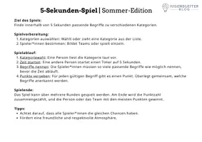 Vorschau - Spiele - 5-Sekunden-Spiel: Sommer-Edition - Seite 1