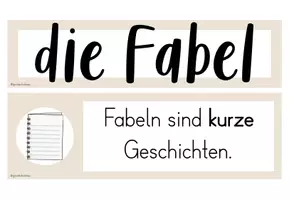 Vorschau - Poster - Tafelmaterial: Merkmale der Fabel / Fabeltiere - Seite 3