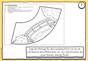 Vorschau - Mal- und Bastelvorlagen - Lampenschirm nach Claude Monet: Vorlage & Anleitung - Seite 3