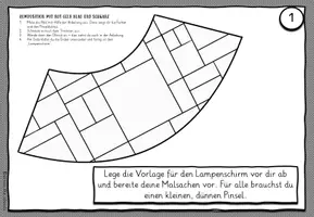 Vorschau - Mal- und Bastelvorlagen - "Lampenschirm" nach Piet Mondrian: Vorlage & Anleitung - Seite 2