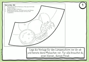 Vorschau - Mal- und Bastelvorlagen - Lampenschirm nach Frida Kahlo: Vorlage & Anleitung - Seite 3