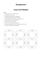 Vorschau - Stundenentwürfe - Escape Room "Israel und Palästina" - Deckblatt