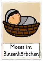 Vorschau - Stundenentwürfe - Moses Bibelgeschichte Religionsunterricht TAFELMATERIAL - Seite 1