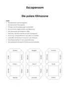 Vorschau - Stundenentwürfe - Escape Room "Die polare Klimazone" - Deckblatt