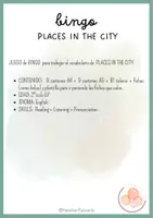 Vista previa - Juegos / Gamificación - Pack Places in the city: Bingo, Bee-bot® game, Read & Match, sentence building - página 2