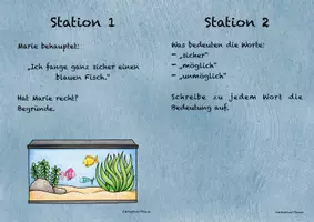 Vorschau - Arbeitsblätter - Zufall und Wahrscheinlichkeit - Stationskarten - Aquarium - Seite 2