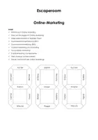 Vorschau - Stundenentwürfe - Escape Room "Online-Marketing" - Deckblatt