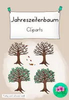Vorschau - selbst erstellte Cliparts/Grafiken - Cliparts Jahreszeiten Baum - begleitet dich durchs Jahr - Deckblatt