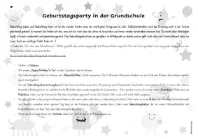 Vorschau - Spiele - Geburtstage feiern in der Grundschule (Set mit Ritualen) - Seite 1