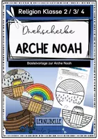 Vorschau - Mal- und Bastelvorlagen - Arche Noah - Drehscheibe zum Basteln - Deckblatt