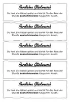 Vorschau - Arbeitsblätter - Gewinn der Escaperooms (Kaugummi) - Deckblatt