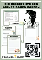 Vorschau - Arbeitsblätter - Der Chinesische Bauer- Gelassenheit/Glück/Vertrauen/Werte - Deckblatt