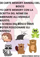anteprima - Flashcard - FLASH CARDS MEMORY ANIMALI DEL BOSCO - Pagina di copertina