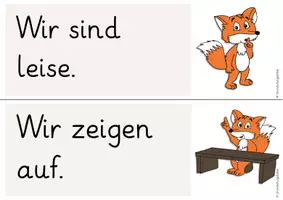 Vorschau - Präsentationen/Tafelbilder - Regeln Fuchsklasse Transparenz Klassenregeln Grundschrift - Seite 3