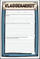 Vorschau - Klassenarbeiten - Klassenarbeit zu meiner Unterrichtsreihe "Drogen und Sucht" - Deckblatt