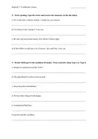 Vorschau - Arbeitsblätter - GL3 Conditional clauses revision - Seite 1