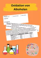 Vorschau - Arbeitsblätter - Oxidation von Alkoholen - Einführung Aldehyde und Ketone - Deckblatt