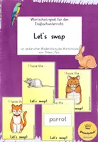 Vorschau - Spiele - Wortschatzspiel Let´s swap - "Pets" - Deckblatt