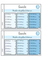 Vorschau - Arbeitsblätter - Größen und Maßeinheiten - Gewichte (Milligramm, Gramm, Kilogramm, Tonne) Heft - Seite 3