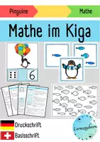Vorschau - Stundenentwürfe - Mathe im Kindergarten: Pinguine - Deckblatt