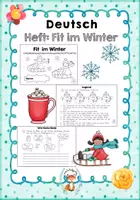 Vorschau - Arbeitsblätter - Deutsch: Heft "Fit im Winter" - Deckblatt