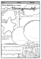 Vorschau - Arbeitsblätter - Meine Gedanken zu unserer Klassengemeinschaft - Arbeitsblatt - Seite 1
