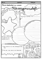 Vorschau - Arbeitsblätter - Meine Gedanken zu unserer Klassengemeinschaft - Arbeitsblatt - Seite 3