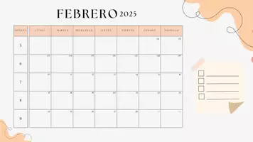 Vista previa - Para docentes: organización, planificación y formación - Calendario 2025 imprimible - página 2
