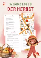 Vorschau - Arbeitsblätter - Wimmelbild - HERBST - Jahreszeiten - Deckblatt