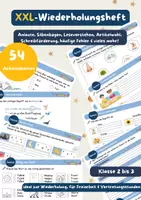 Vorschau - Arbeitsblätter - XXL-Wiederholungsheft Deutsch (Klasse 2-3) - Deckblatt